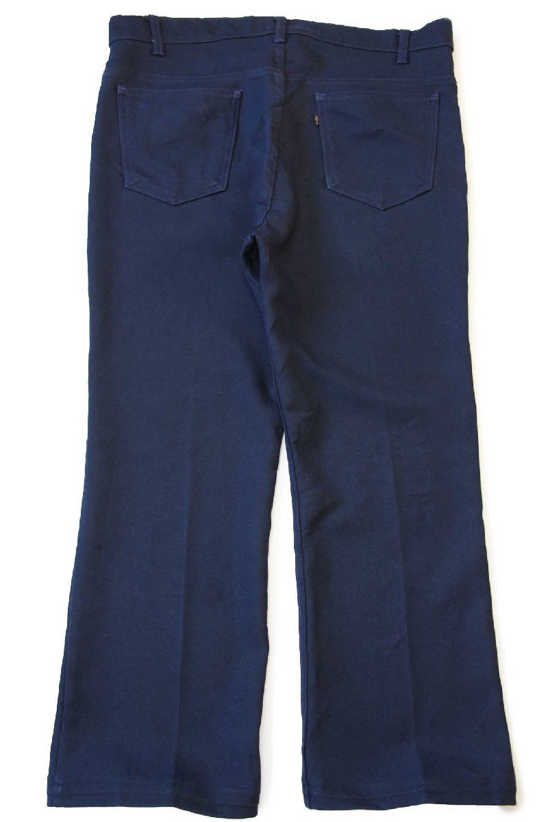 90s USA製 Levi'sリーバイス 517 ポリエステルパンツ 紺 w38★84 スタプレ 【中古】