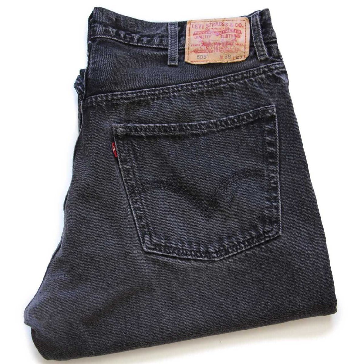 00s Levi'sリーバイス 505 ブラック デニムパンツ w38 L29★SDP2503【中古】