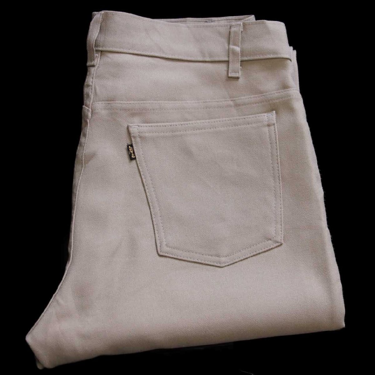00s Levi'sリーバイス 517 ポリエステルパンツ ベージュ w35★137 スタプレ ブーツカット 【中古】