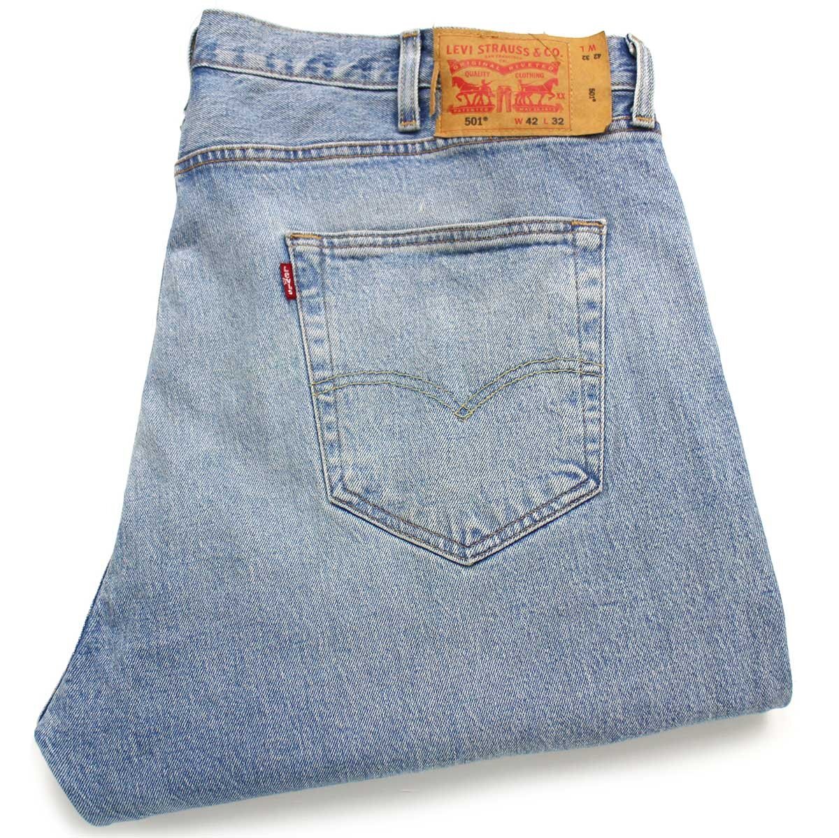 楽天Used Clothing Sixpacjoeメキシコ製 Levi'sリーバイス 501 USED加工 ストレッチ デニムパンツ w42 L32★SDP2629 【中古】