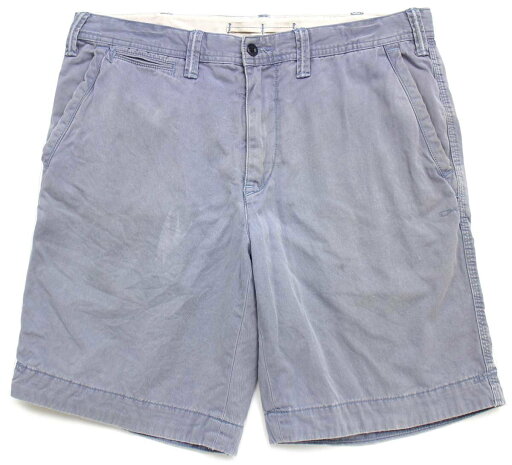 00s ポロ ラルフローレン USED加工 コットン ショートパンツ ブルーグレー 34★ショーツ 【中古】 00s ポロ ラルフローレン USED加工 コットン ショートパンツ ブルーグレー 34★ショーツ 【中古】