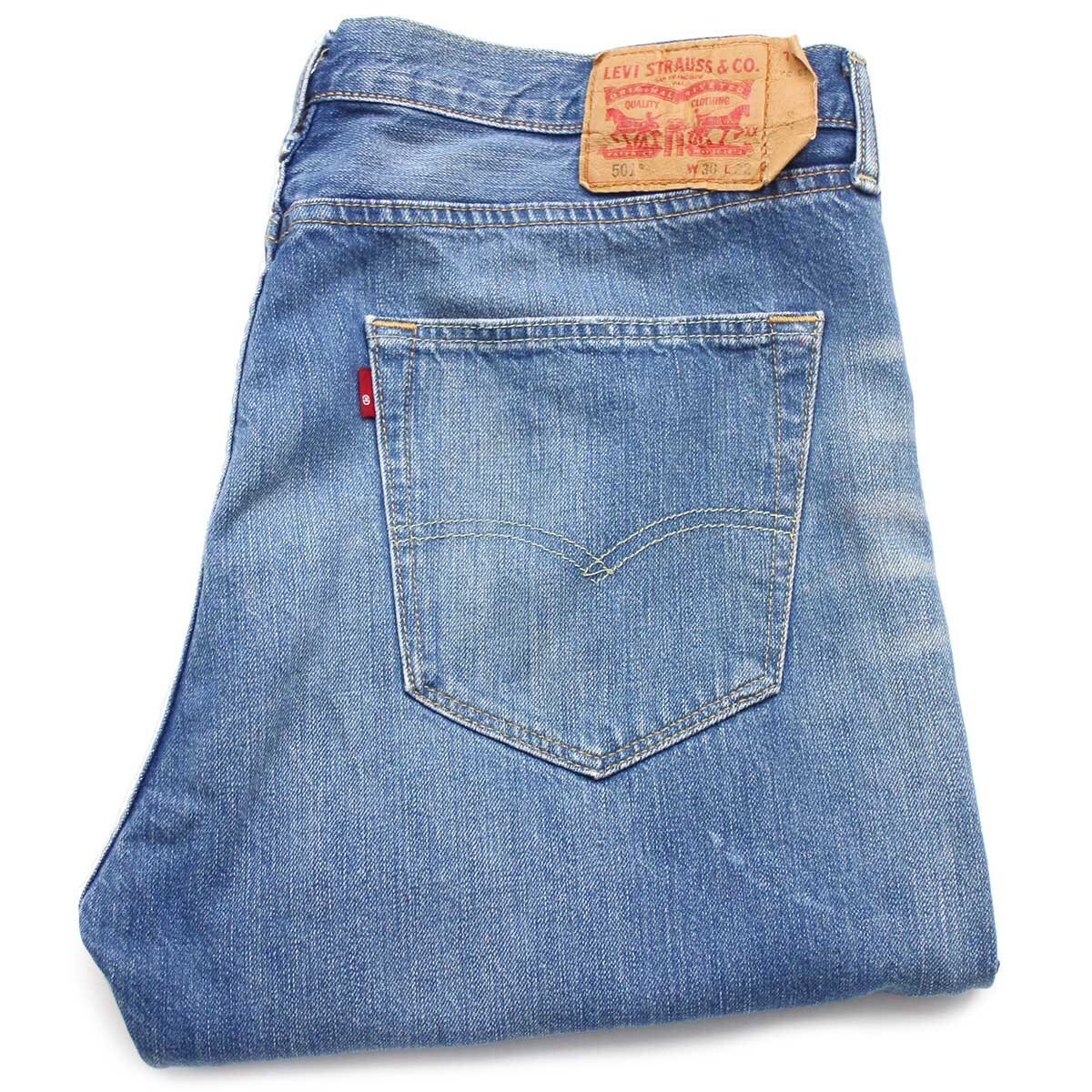 Levi'sリーバイス 501 USED加工 ペンキ飛び デニムパンツ w36 L32★SDP2839 【中古】