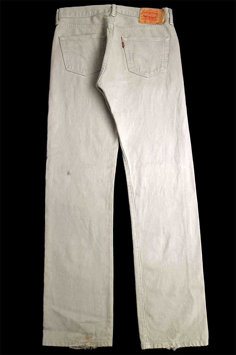 メキシコ製 Levi'sリーバイス 501 カラーデニムパンツ グレー W32 L34★SDP2829【中古】