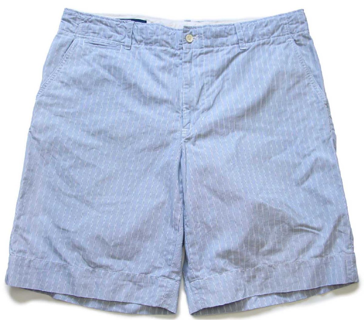 90s ポロ ラルフローレン ピンストライプ コットン ショートパンツ 36★ショーツ 【中古】