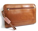 USA製 COACH オールド コーチ レザー クラッチバッグ ブラウン★9833【中古】