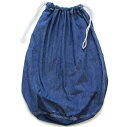 40s 米軍 U.S.NAVY インディゴ デニム バラックバッグ★ランドリーバッグ【中古】