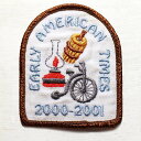 00s EARLY AMERICAN TIMES 2000-2001 オイルランプ 自転車 パッチ★ワッペン【中古】