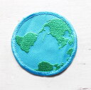 地球 アース パッチ★ワッペン【中古】