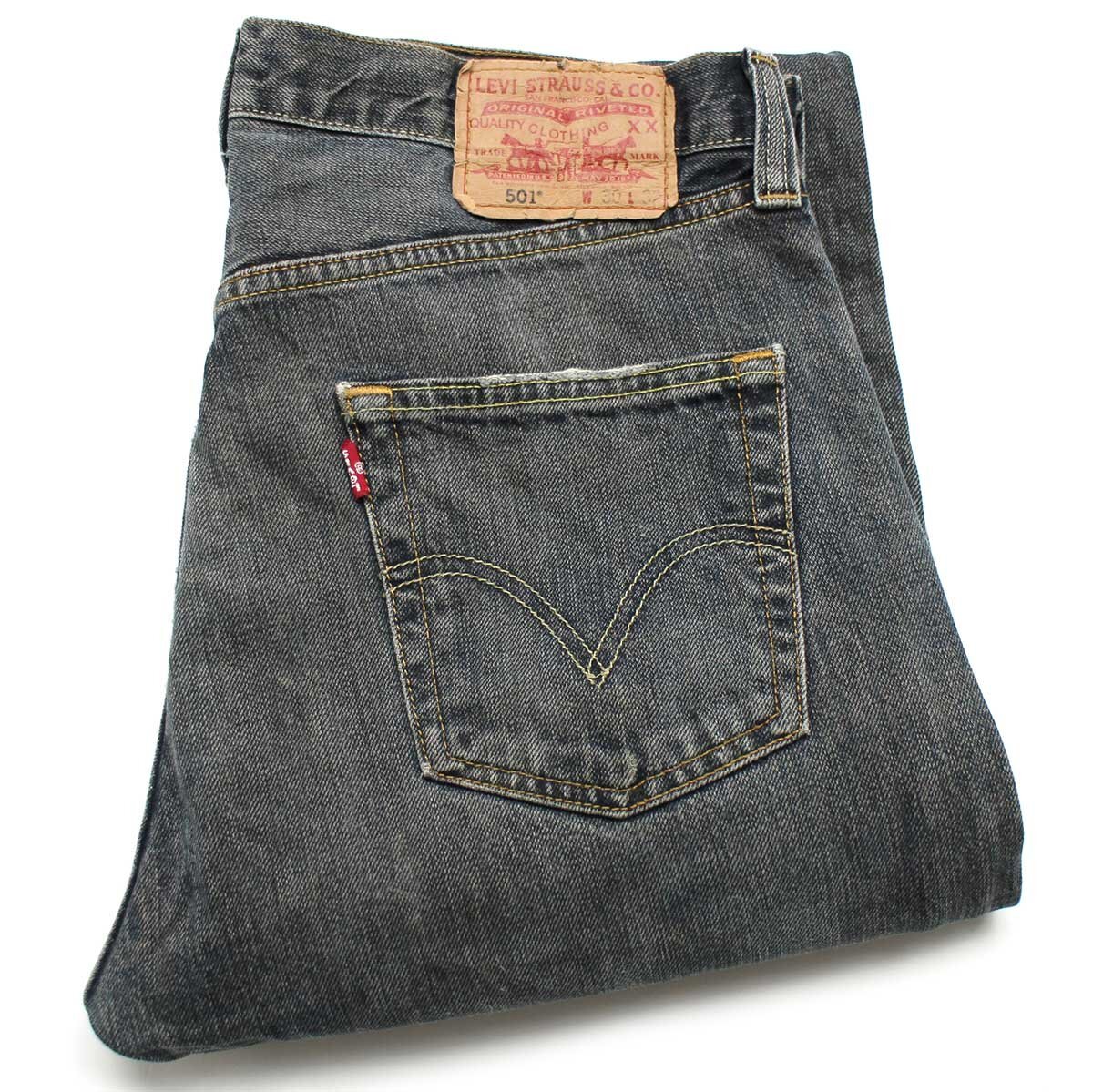 トルコ製 Levi'sリーバイス 501 USED加工 デニムパンツ w30 L32★SDP3280 ユーロ【中古】