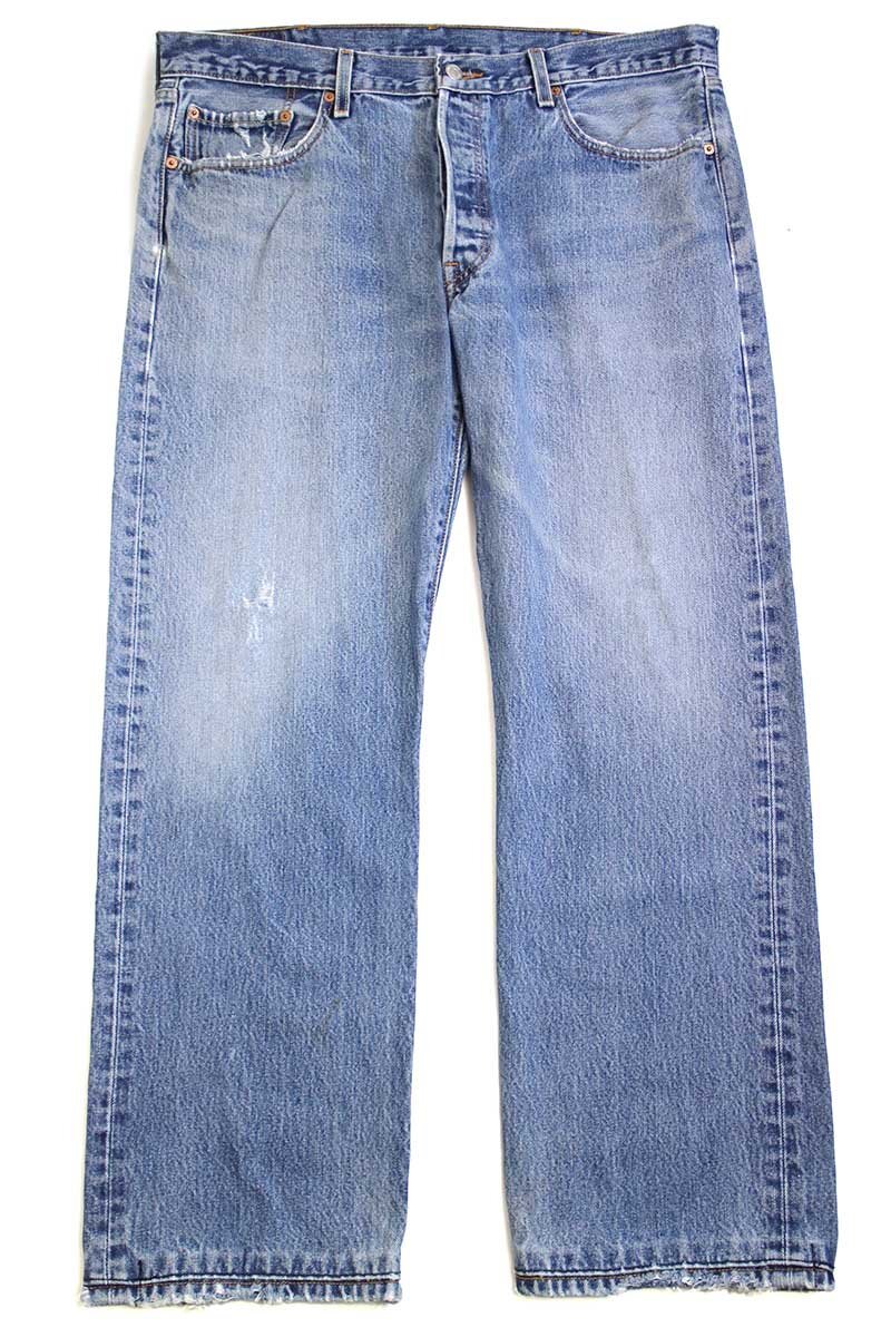 00s メキシコ製 Levi'sリーバイス 501 ダメージ デニムパンツ w38★SDP3537【中古】
