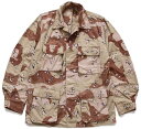 80s 米軍 U.S.ARMY チョコチップ デザートカモ BDU ジャケット M-L【中古】