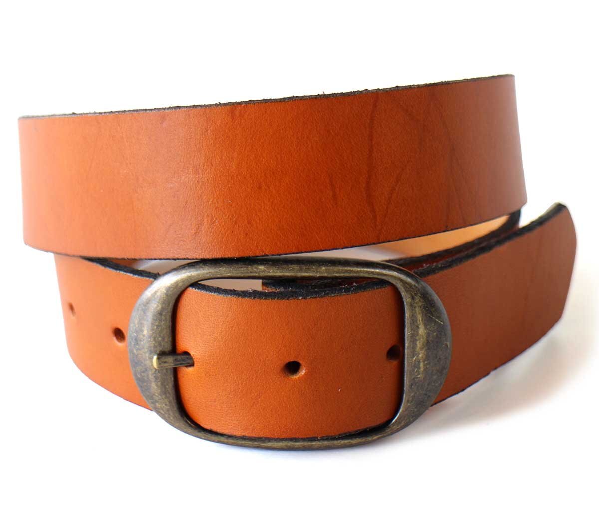 新品★USA製 BRACKNEY LEATHER WORKS レザーベルト キャメル 34