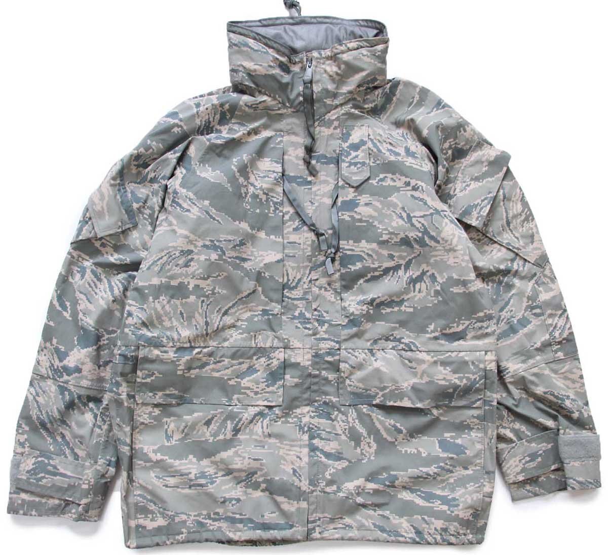 00s 米軍 USAF APECS ABU デジタル タイガーカモ GORE-TEXゴアテックスパーカー S-S【中古】(4)