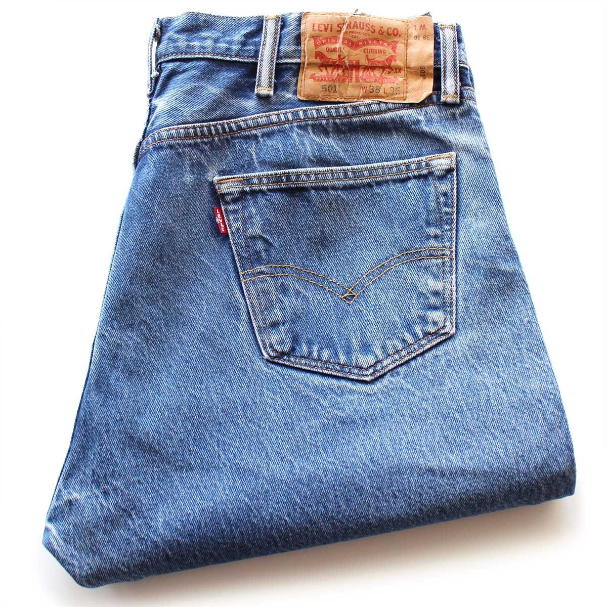 Rakuten - Levi'sリーバイス 501 ダメージ デニムパンツ ヒゲ w38★SDP3698【中古】