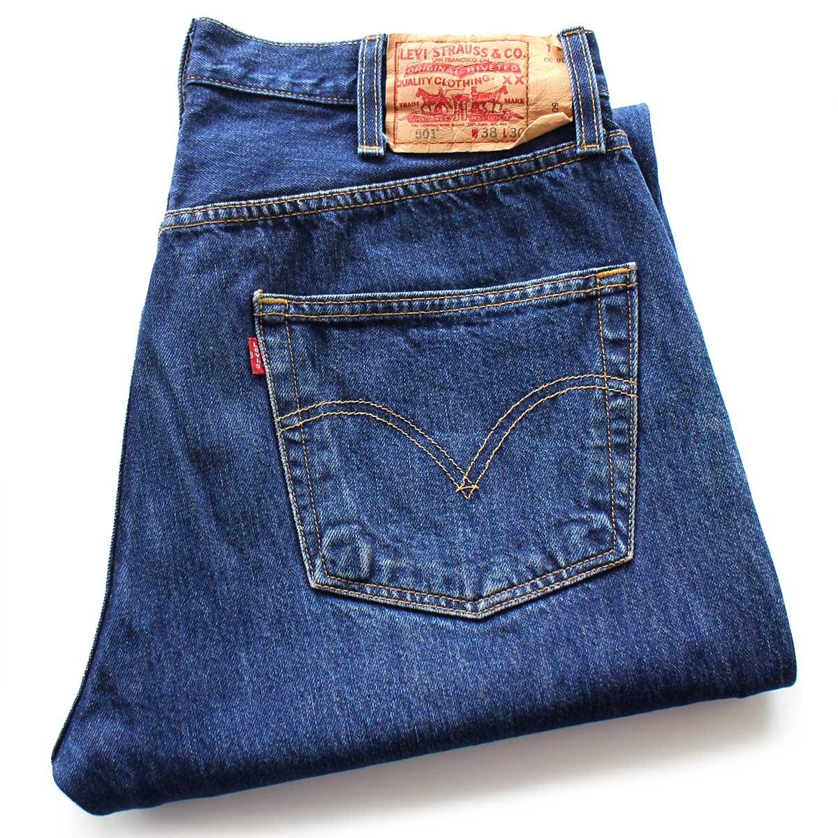 Rakuten - 00s Levi'sリーバイス 501 カットオフ デニムパンツ ヒゲ W38★SDP3700【中古】