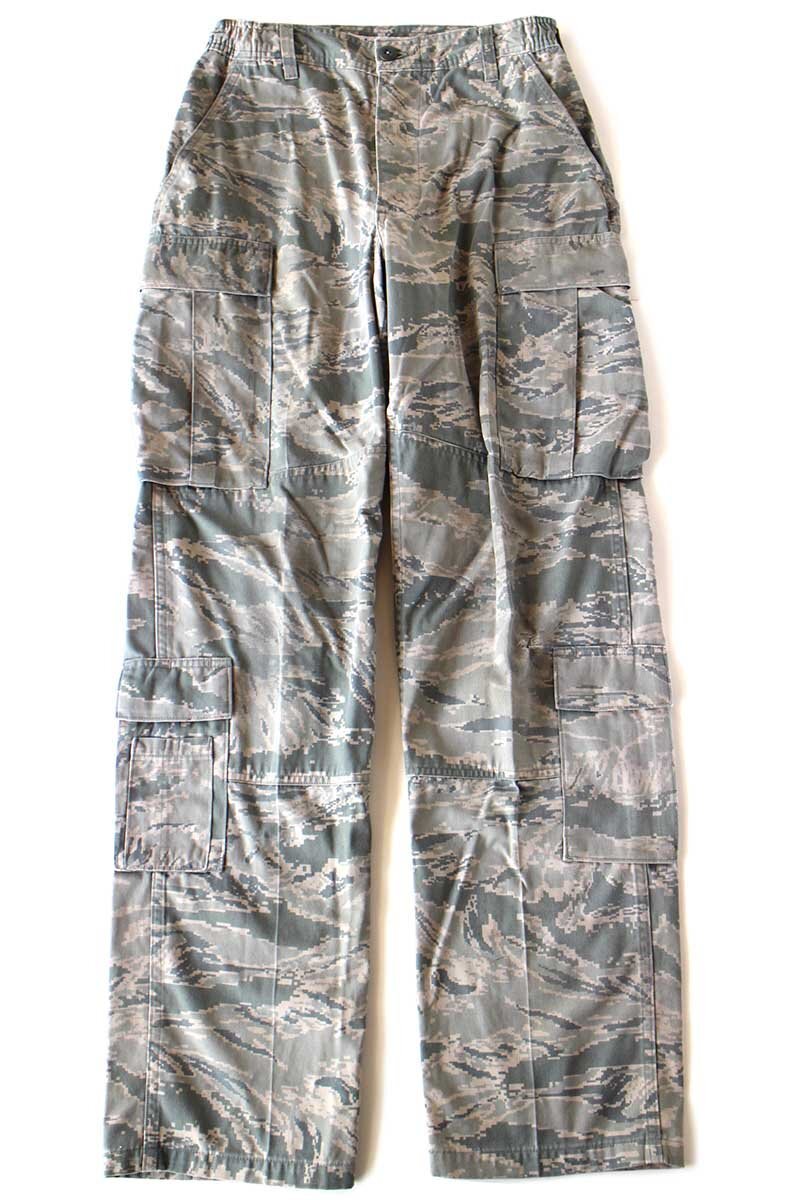 00s 米軍 U.S.AIR FORCE ABU デジタル タイガーカモ カーゴパンツ【中古】