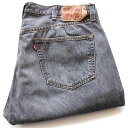 メキシコ製 Levi'sリーバイス 501 先染め ブラック デニムパンツ w40 L30★SDP3730【中古】(4)
