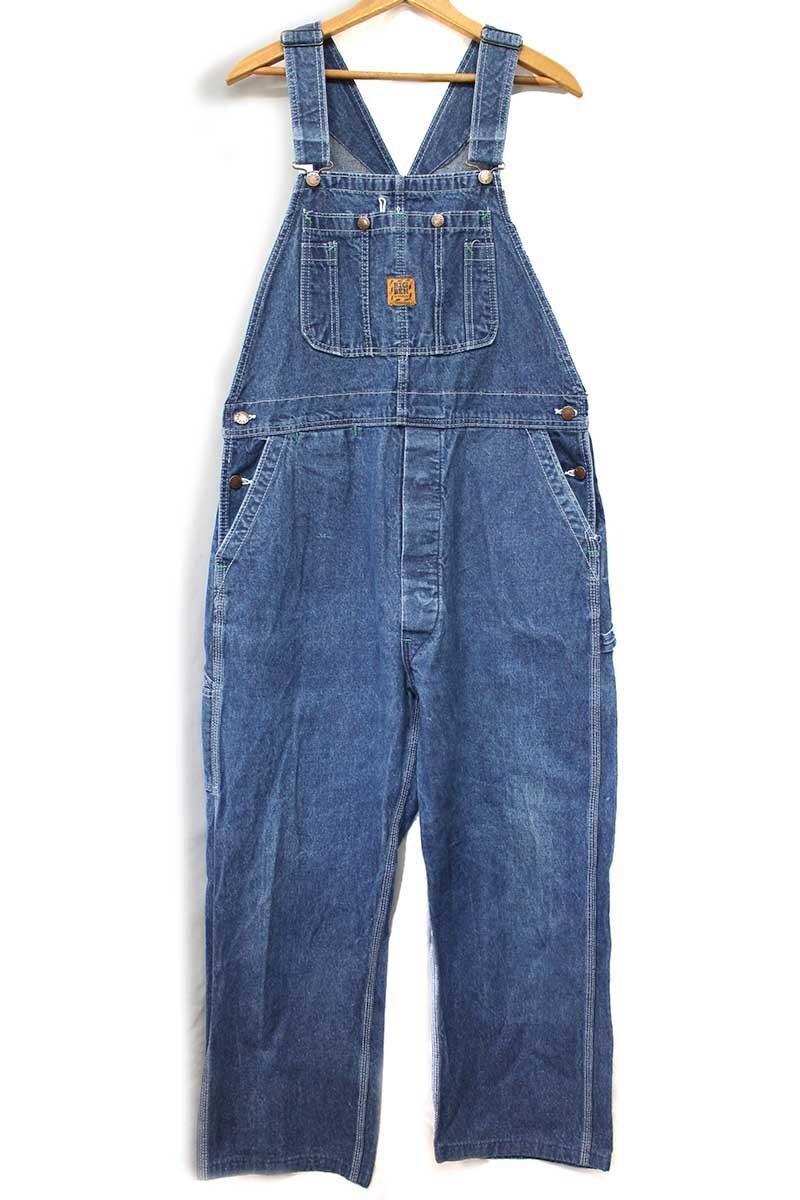 80s USA製 BIG BEN by Wranglerラングラー デニム オーバーオール w38【中古】