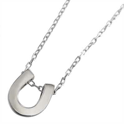 ペンダント ネックレス 蹄鉄型 レディース メンズ 18金ゴールド 小サイズ (ホワイト イエロー ピンク)