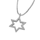 ペンダント ネックレス 六芒星 レディース メンズ k10ゴールド 中サイズ (ホワイト イエロー ピンク)