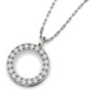 ジュエリー ネックレス レディース メンズ 4月誕生石 天然ダイヤモンド ゴールドk10 約0.20ct 約10mmサイズ (ホワイト イエロー ピンク)