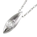 ペンダント ネックレス レディース 4月誕生石 天然ダイヤモンド 18金ゴールド マーキス型 (ホワイト イエロー ピンク)(4)