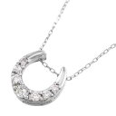 ジュエリー ペンダント 馬蹄タイプ レディース メンズ 4月誕生石 天然ダイヤモンド 18kゴールド 約0.15ct (ホワイト イエロー ピンク)