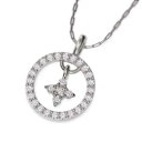 チェーン ペンダント クロス ジュエリー レディース メンズ 4月誕生石 天然ダイヤモンド Pt900