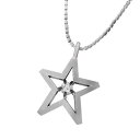 チェーン ペンダント Star スター レディース メンズ 天然ダイヤモンド プラチナ900 中サイズ