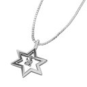 ペンダント ネックレス 六芒星 レディース メンズ 4月誕生石 天然ダイヤモンド 18kゴールド 小サイズ (ホワイト イエロー ピンク)