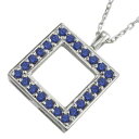 ペンダント ネックレス レディース メンズ 9月 サファイア 白金(プラチナ)900 (ブラックダイヤモンド ルビー サファイア)
