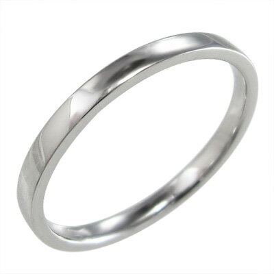 平打ち リング レディース メンズ Pt900 約2.6mm幅