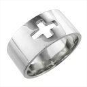 平打ち リング メンズ クロス デザイン レディース メンズ k18ゴールド 約10mm幅 特大サイズ (ホワイト イエロー ピンク)