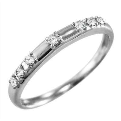 リング ブライダル リング レディース メンズ 4月誕生石 天然ダイヤモンド ゴールドk10 約0.07ct (ホワイト イエロー ピンク)