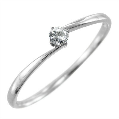 リング 結婚指輪にも レディース 4月誕生石 天然ダイヤモンド Pt900 約0.05ct