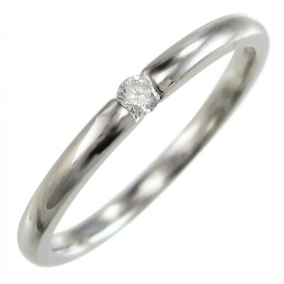 オーダーメイド結婚指輪にも レディース レディース メンズ 4月誕生石 天然ダイヤモンド 白金（プラチナ）900 約0.05ct