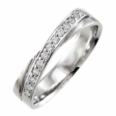 指輪 レディース メンズ 4月誕生石 天然ダイヤモンド k18ゴールド (ホワイト イエロー ピンク)