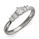 リング レディース 4月誕生石 天然ダイヤモンド k10ゴールド (ホワイト イエロー ピンク)