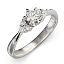 婚約指輪 レディース 4月誕生石 天然ダイヤモンド Pt900 約0.42ct