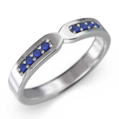 平打ち リング レディース メンズ 9月 サファイア 10金ゴールド (ホワイト イエロー ピンク) (ガーネット アメジスト アクアマリン ブラックダイヤモン...