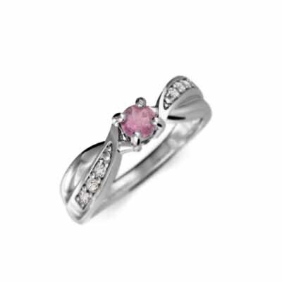 ブライダルリング にも レディース 10月 トルマリン 天然ダイヤモンド Pt900 約0.05ct 中央石約3.0mm (ガーネット アメジスト アクアマリン ブラックダイヤモンド エメラルド ルビー ペリドット サファイア ピンクサファイア ピンクトルマリン ブルートパーズ 他)