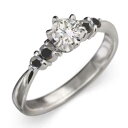 オーダーメイド 結婚指輪 にも レディース 4月 ブラックダイヤモンド 天然ダイヤモンド 18kゴールド 約0.31ct (ホワイト イエロー ピンク) (ガー...