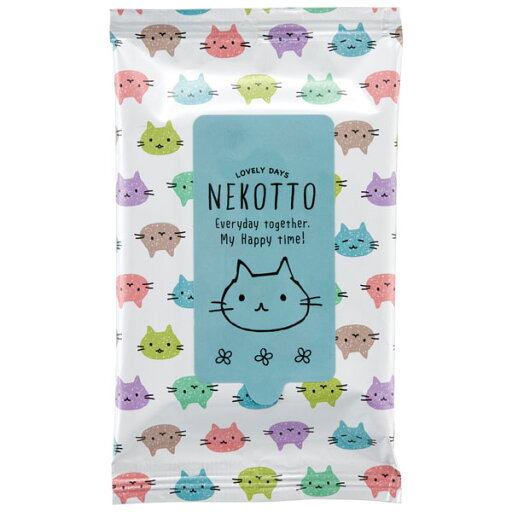 【ゆうパケット】ねこっと カラフル 虫よけウェットティッシュ15枚入 【ゆうパケット】ねこっと カラフル 虫よけウェットティッシュ15枚入
