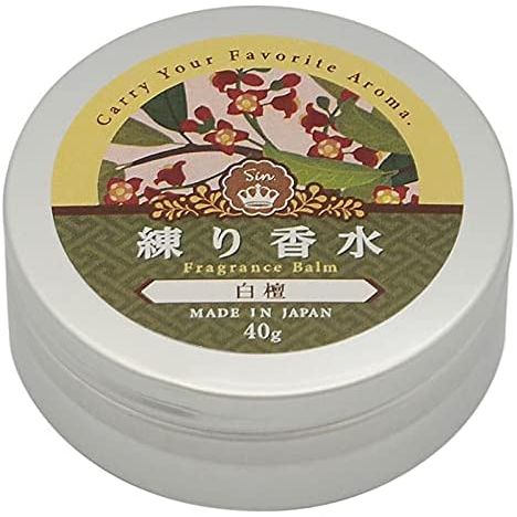 ハンドクリーム メンズ プチギフト 練り香水 白檀 40g 日本製 練香水 ビャクダン サンダルウッド レディース メンズ ハンドクリーム メール便 送料無料