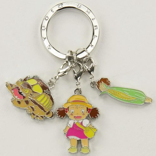 ジブリ グッズ となりのトトロ 3連キーリング とうもろこし JH-12a キーホルダー 鍵 スタジオジブリ おしゃれ かわいい レディース メール便