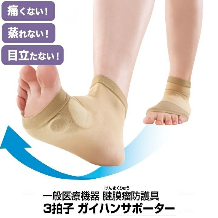 外反母趾サポーター 3拍子 ガイハンサポーター 1足組（2枚入） 靴が履ける 靴下 医...