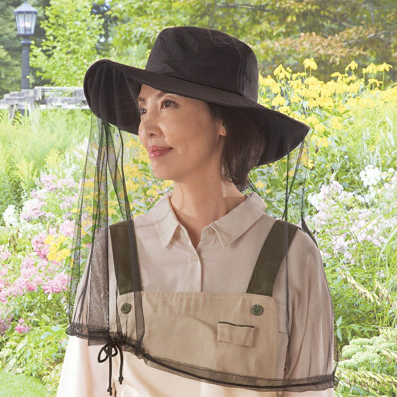 虫除け帽子 クールUV虫よけハット 男女兼用 虫よけメッシュ帽子 虫よけネット 防虫ネット UVカット 日よけ 日焼け防止 顔 首回り 紫外線対策 レディース メンズ メール便