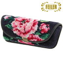 正規品 フェイラー FEILER メガネケース ローズアダージョ ネイビー ROA-212034 眼鏡ケース 大人 スリム 持ち運び おしゃれ かわいい レディ...