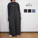 GENTIL ジャンティ 細ストライプ デニム サロペット オールインワン オーバーオール ボトムス スラックス 秋 おしゃれ きれいめ レディース カジュアル...