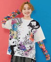 ScoLar スカラー アニマル 蝶 花柄 Tシャツ 夏 レディース 半袖 おしゃれ プルオーバー カットソー